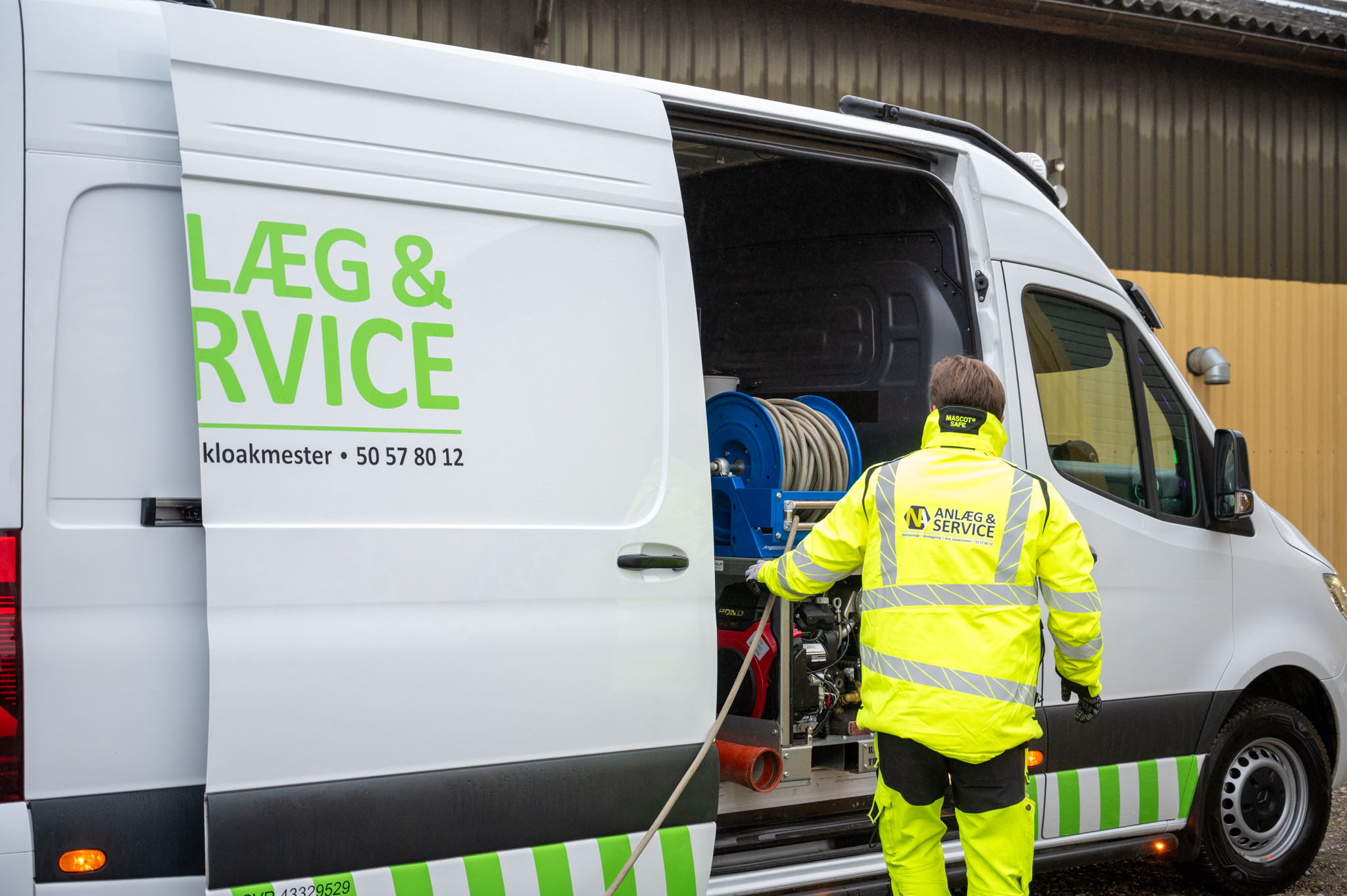 Omfangsdræn etableret af NA Anlæg & Service